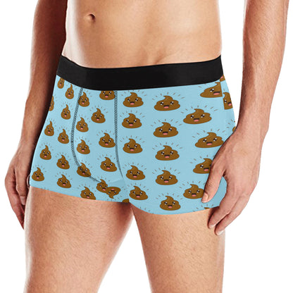 Poop Emoji Pattern Print Design A03 Men's Boxer Briefs