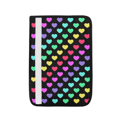 Heart Rainbow Pattern Print Design HE02 Car Seat Belt Cover