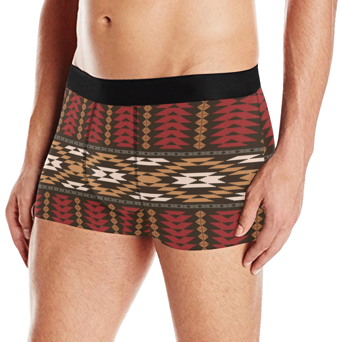 Native Pattern Print Design A02 Men's Boxer Briefs