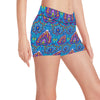 lotus Boho Pattern Print Design LO010 Yoga Shorts