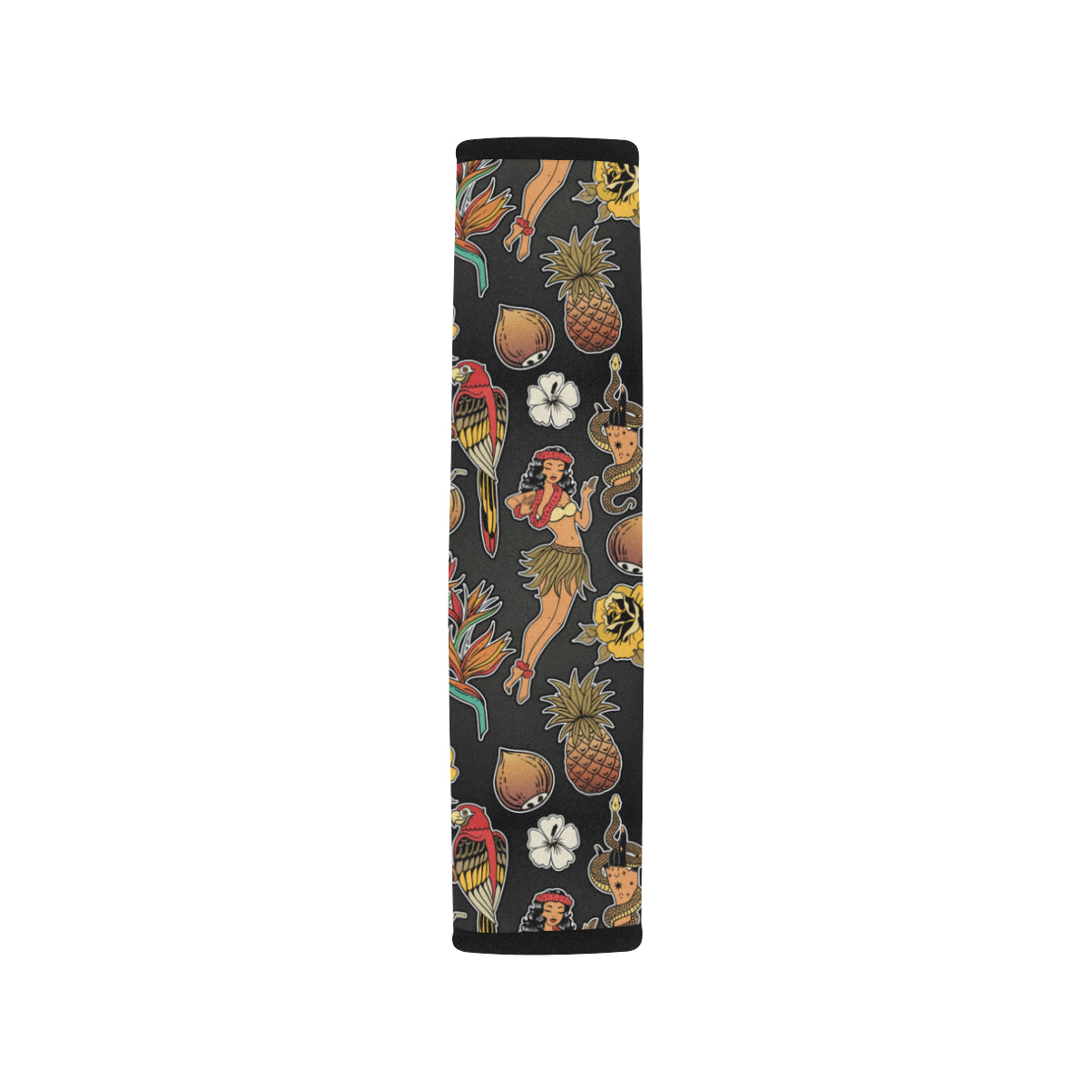 Hula Dancers Hawaiian Style Pattern Print Design 0 Car Seat Belt Cover