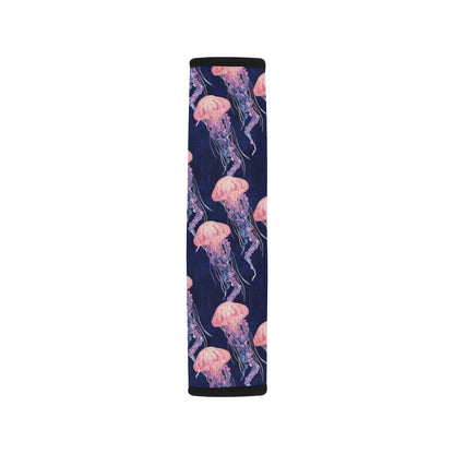 Jellyfish Pattern Print Design 03 Car Seat Belt Cover