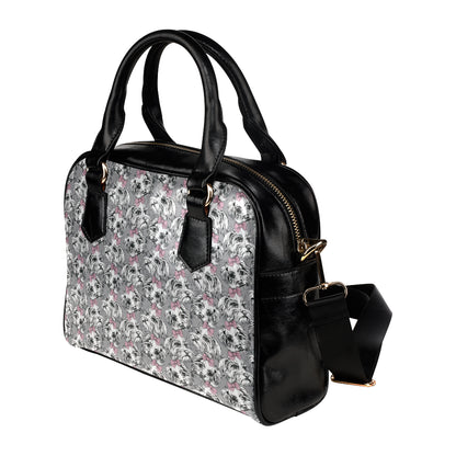 Maltese Pattern Print Design 01 Shoulder Handbag