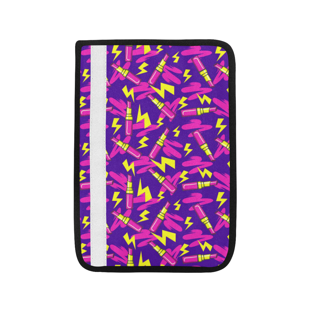 Lipstick Pattern Print Design LT04 Car Seat Belt Cover