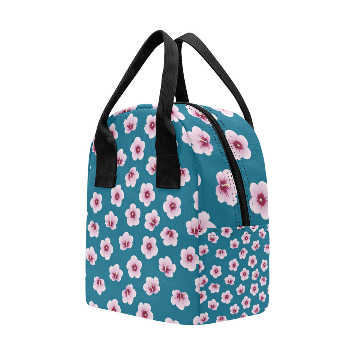 Cherry Blossom Pattern Print Design CB08 Insulated Lunch Bag