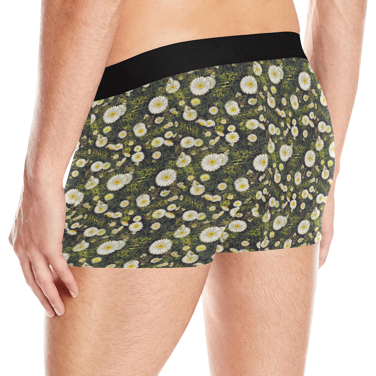 Daisy Pattern Print Design 03 Men's Boxer Briefs