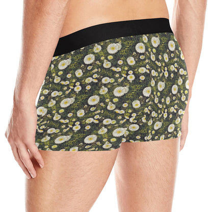 Daisy Pattern Print Design 03 Men's Boxer Briefs