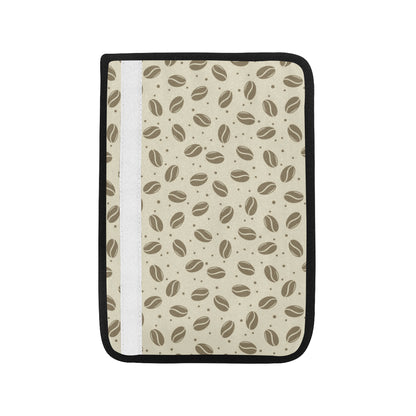 Coffee Pattern Print Design 02 Car Seat Belt Cover