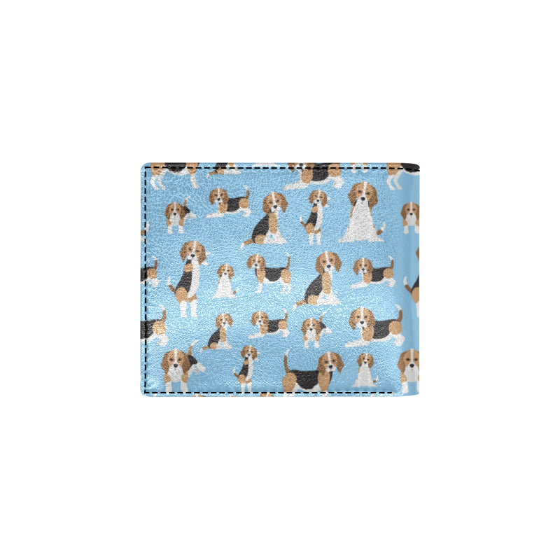 Beagle Pattern Print Design 03 Men's ID Card Wallet