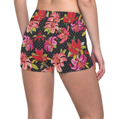 Lily Pattern Print Design LY012 Yoga Shorts