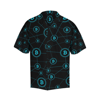 Cryptocurrency Pattern Print Design 01 Men's Hawaiian Shirt