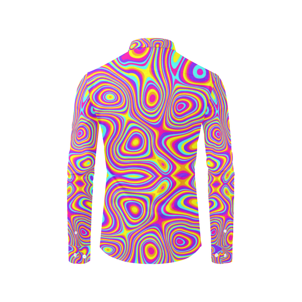 Liquid Pattern Print Design 06 Men's Long Sleeve Shirt