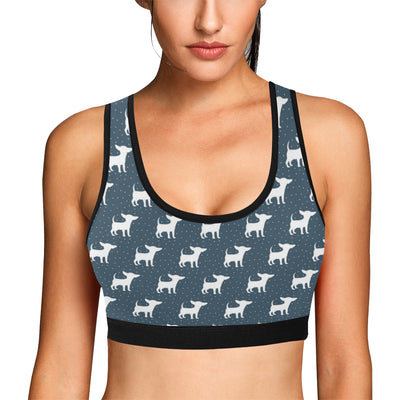 Chihuahua Pattern Print Design 03 Sports Bra