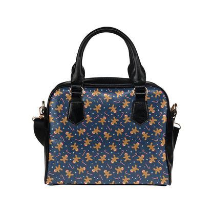 Gingerbread Pattern Print Design 01 Shoulder Handbag