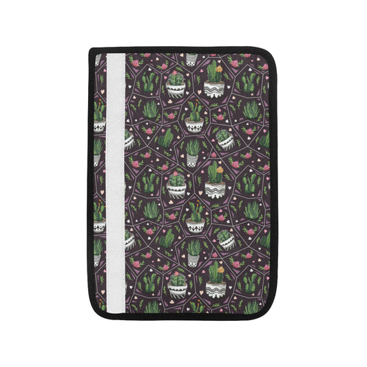 Cactus Pattern Print Design 03 Car Seat Belt Cover
