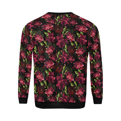 Iris Pattern Print Design IR03 Men Long Sleeve Sweatshirt