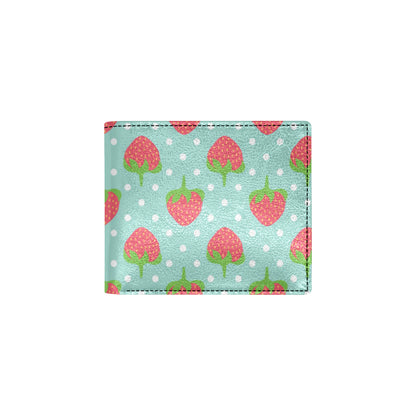Strawberry Pattern Print Design SB06 Men's ID Card Wallet
