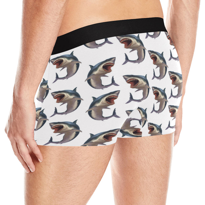 Great White Shark Pattern Print Design 03 Men's Boxer Briefs