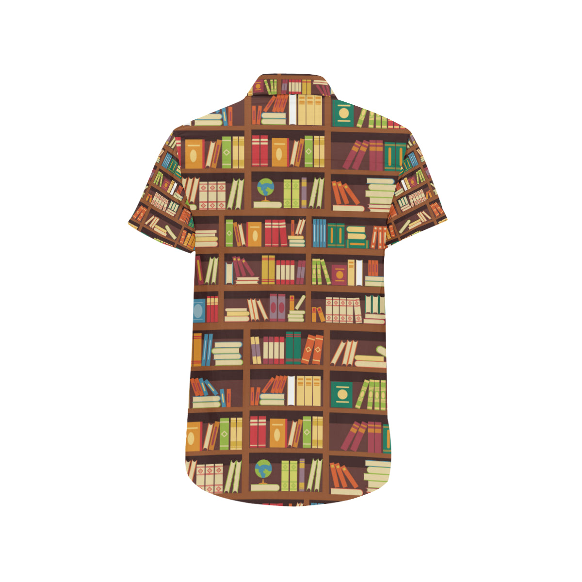 Book Pattern Print Design 06 Men's Short Sleeve Button Up Shirt