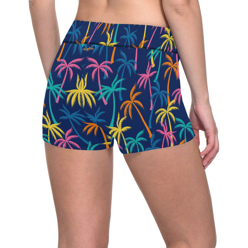 Palm Tree Pattern Print Design PT013 Yoga Shorts