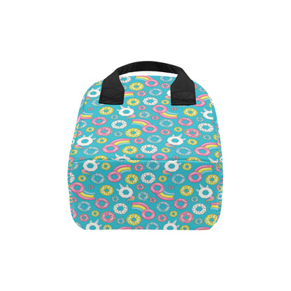Donut Pattern Print Design DN013 Insulated Lunch Bag