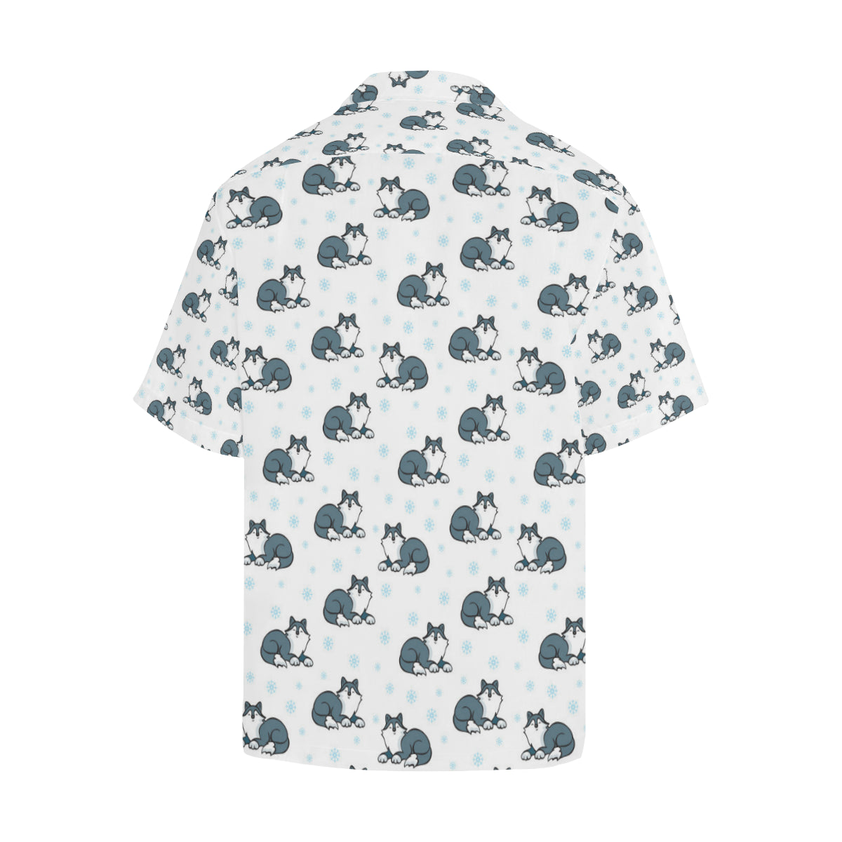 Alaskan Malamute Pattern Print Design 03 Men's Hawaiian Shirt