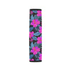 Neon Pink Hibiscus Pattern Print Design HB015 Car Seat Belt Cover