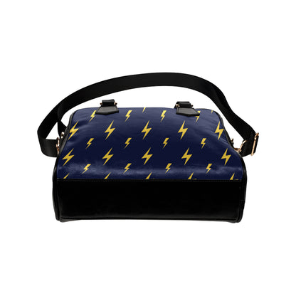 Lightning Thunder Pattern Print Design 03 Shoulder Handbag