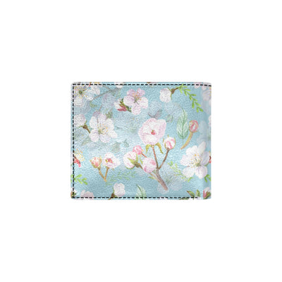 Apple blossom Pattern Print Design AB06 Men's ID Card Wallet