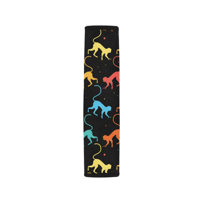 Monkey Pattern Print Design 01 Car Seat Belt Cover