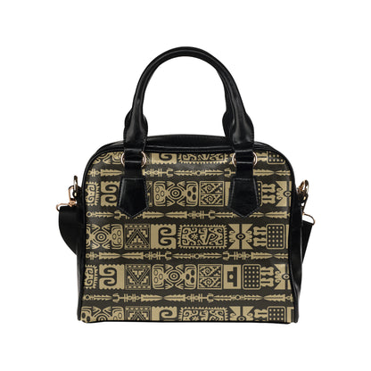 Mayan Pattern Print Design 03 Shoulder Handbag
