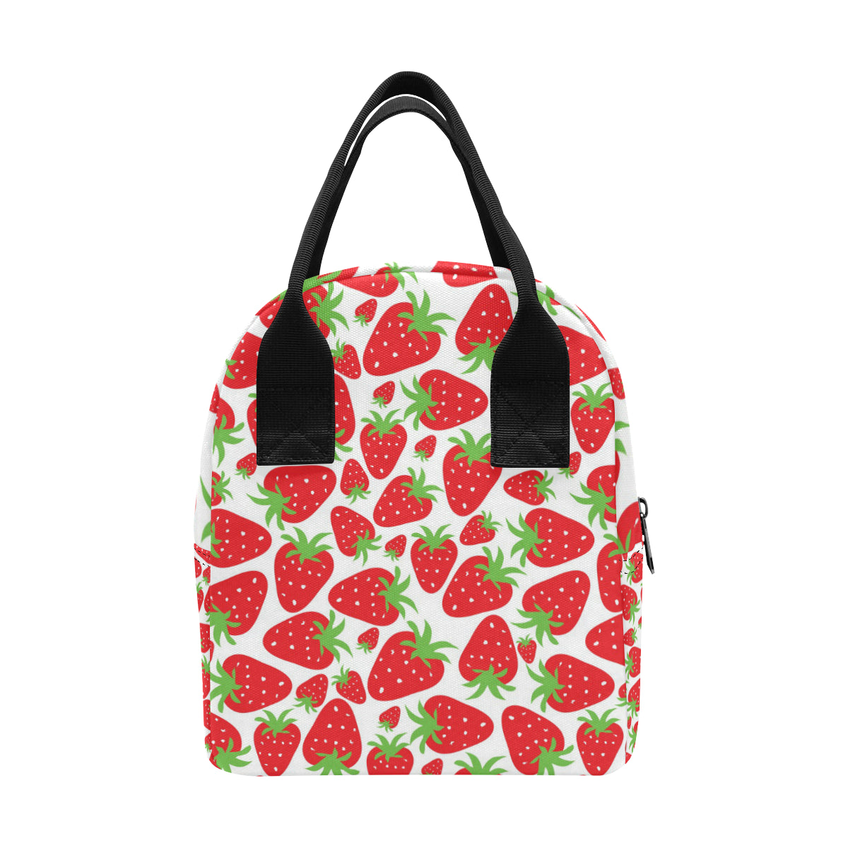 Strawberry Pattern Print Design SB01 Insulated Lunch Bag