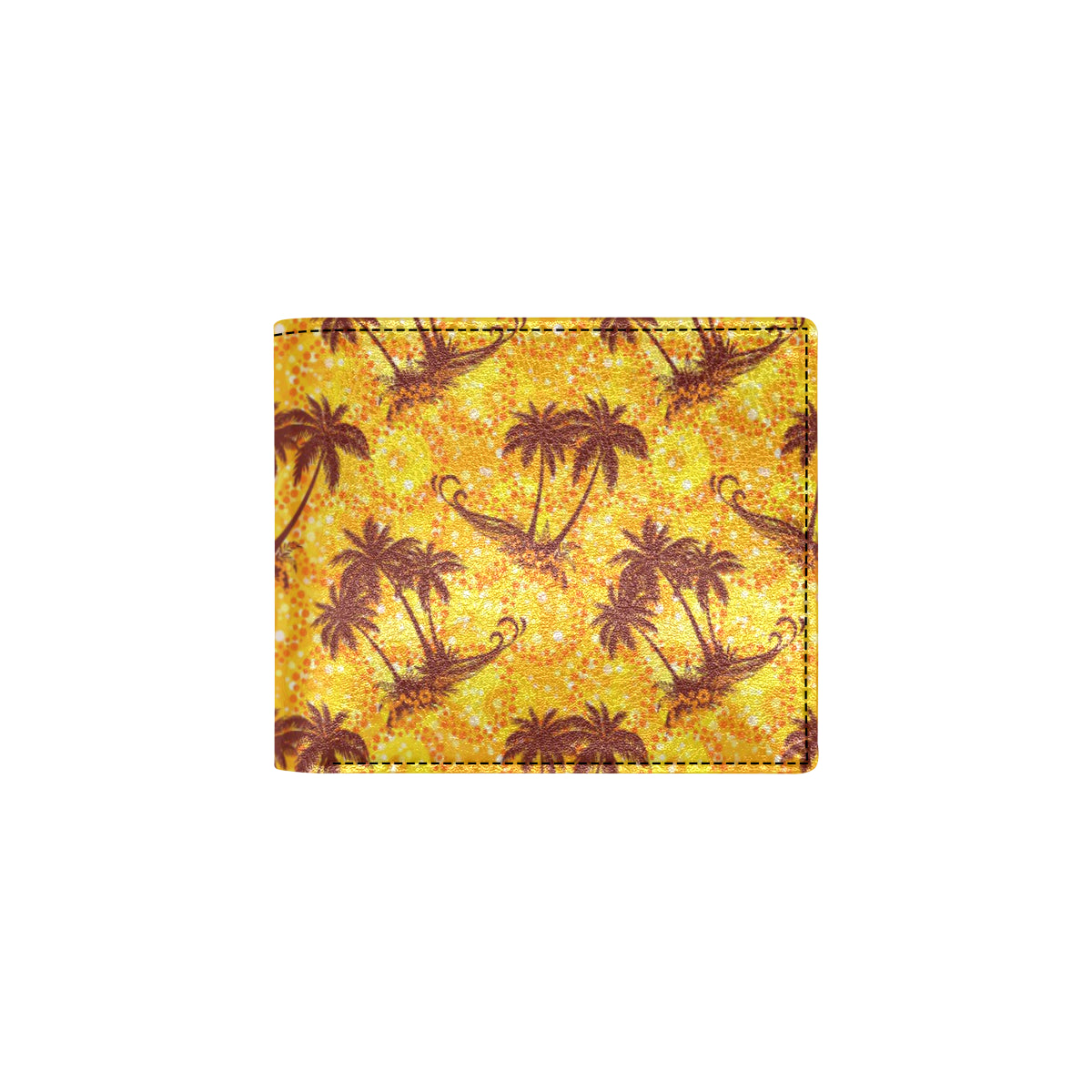 Palm Tree Pattern Print Design PT012 Men's ID Card Wallet