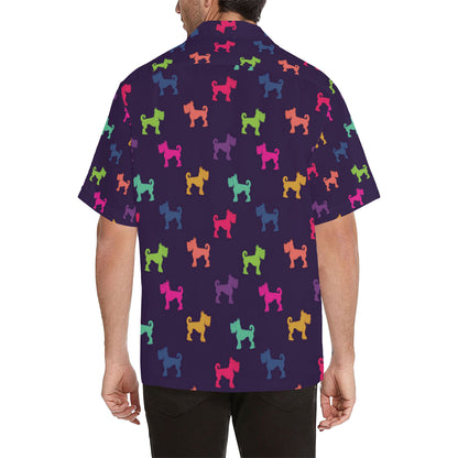 Schnauzers Pattern Print Design A05 Men's Hawaiian Shirt