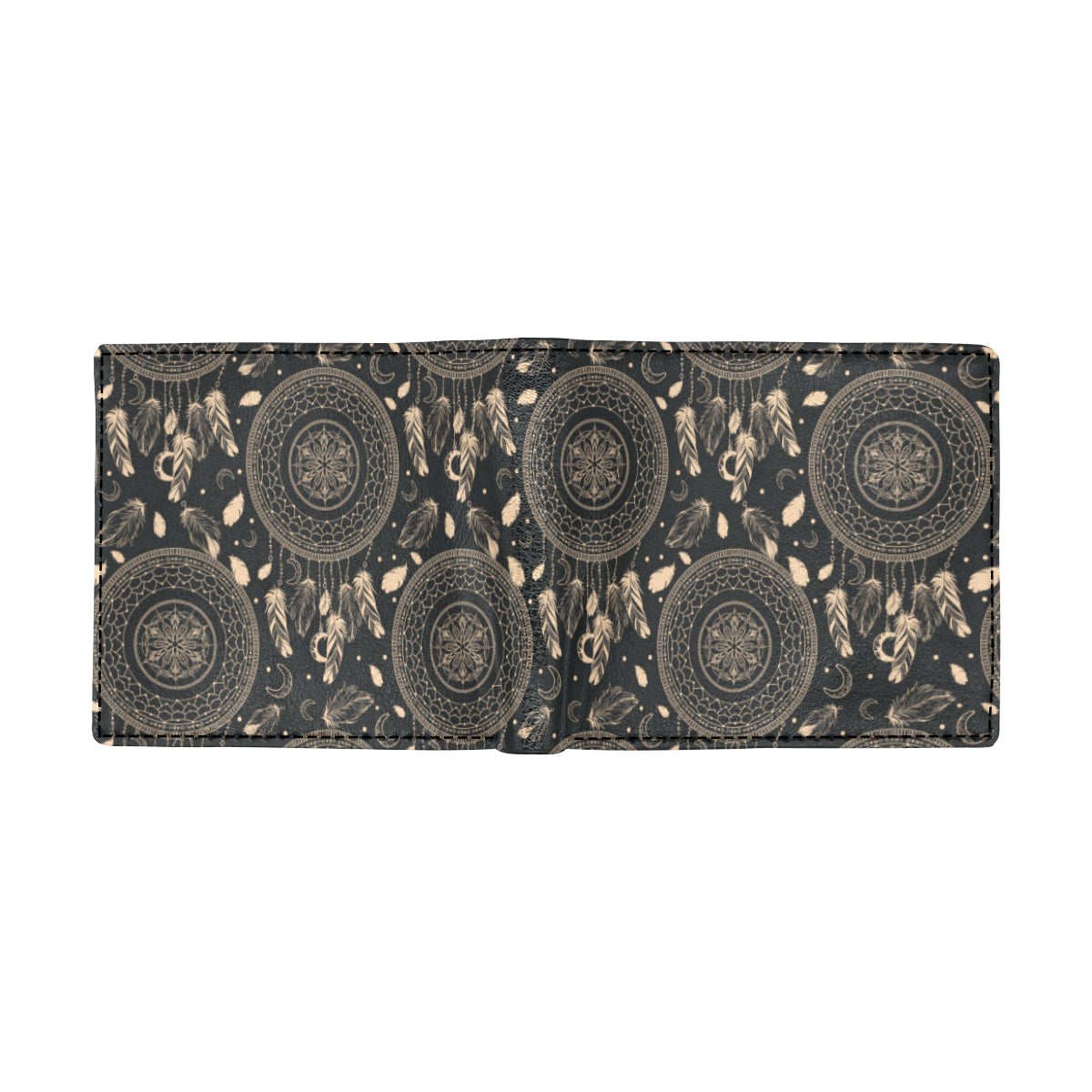 Dream Catcher Mandala Boho Moon Men's ID Card Wallet