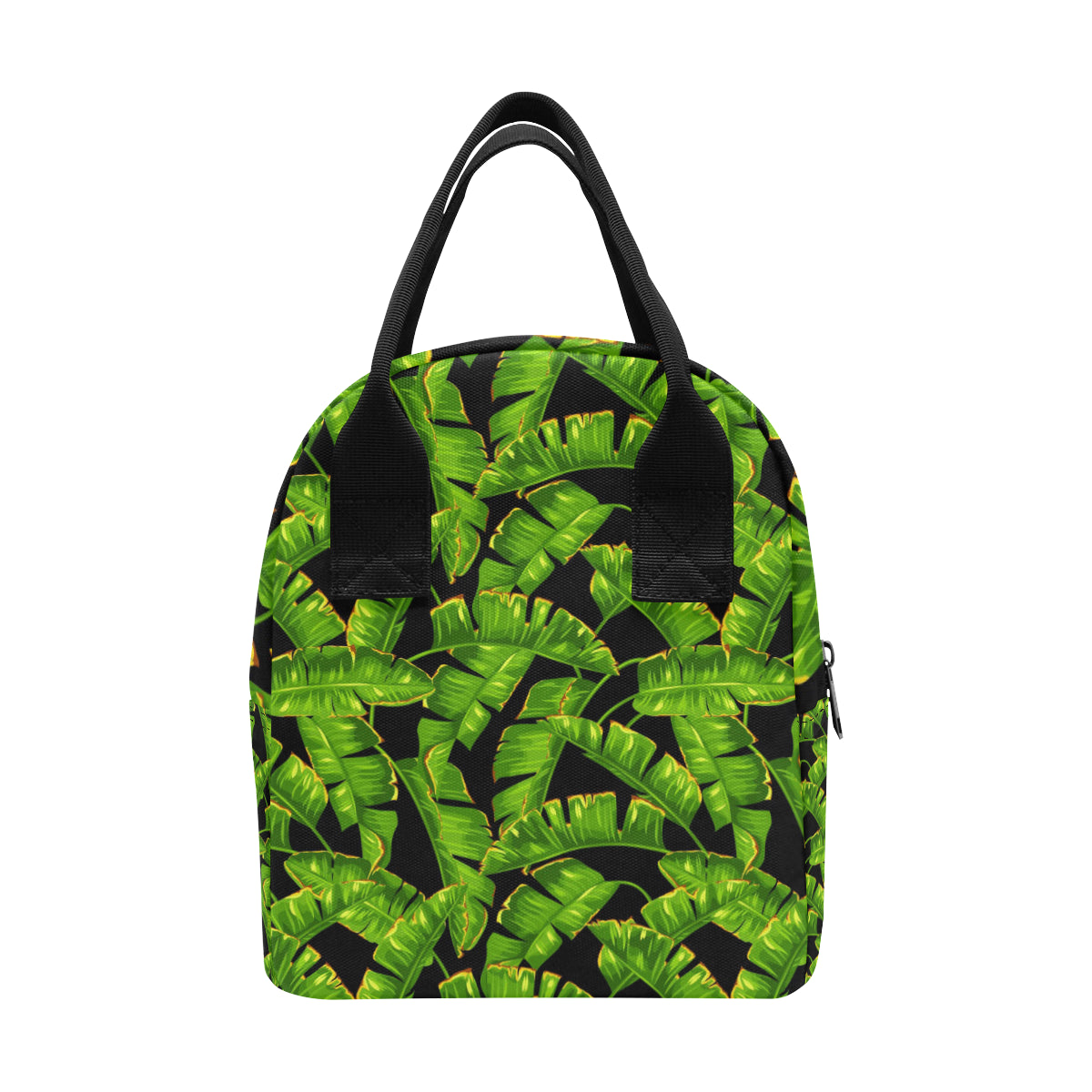 Banana Leaf Pattern Print Design BL06 Insulated Lunch Bag
