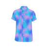 Mermaid Scales Pattern Print Design 04 Men's Short Sleeve Button Up Shirt
