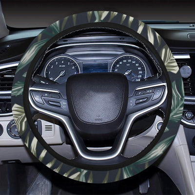 Bird Of Paradise Pattern Print Design BOP02 Steering Wheel Cover with Elastic Edge