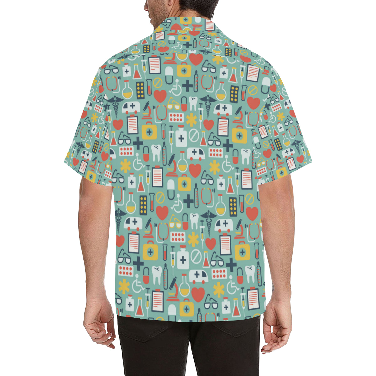 Medical Pattern Print Design 02 Men's Hawaiian Shirt