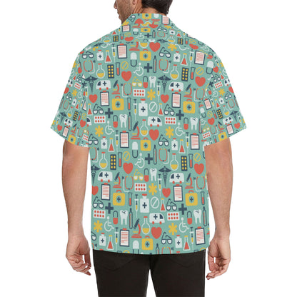 Medical Pattern Print Design 02 Men's Hawaiian Shirt