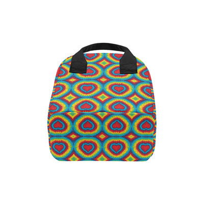 Tie Dye Heart shape Insulated Lunch Bag