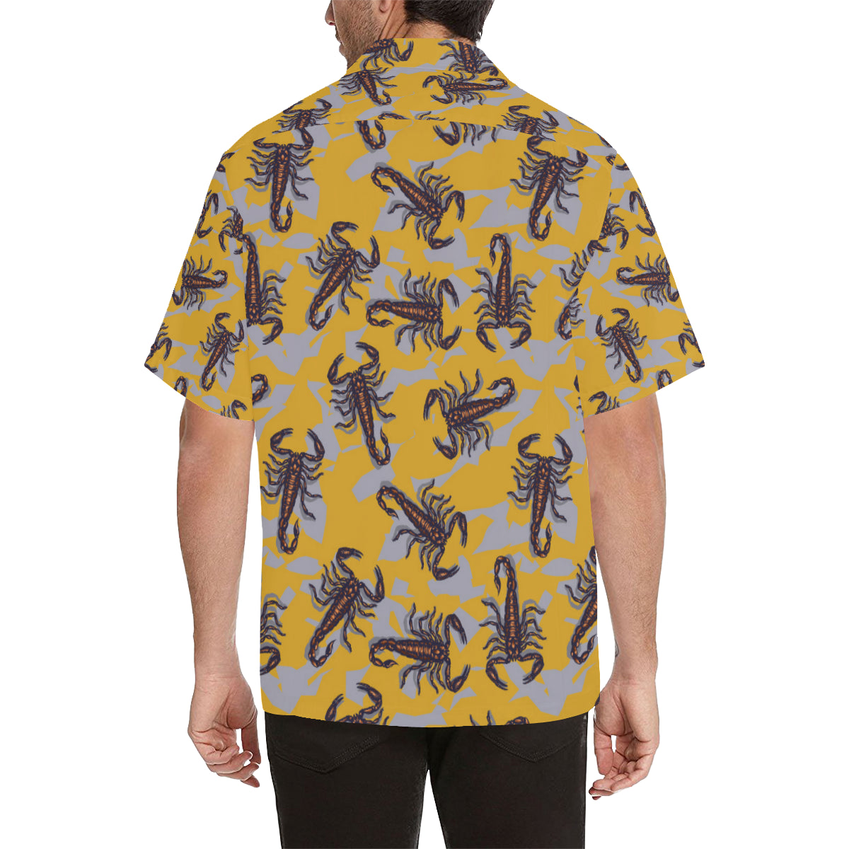 Scorpion Pattern Print Design 01 Men's Hawaiian Shirt