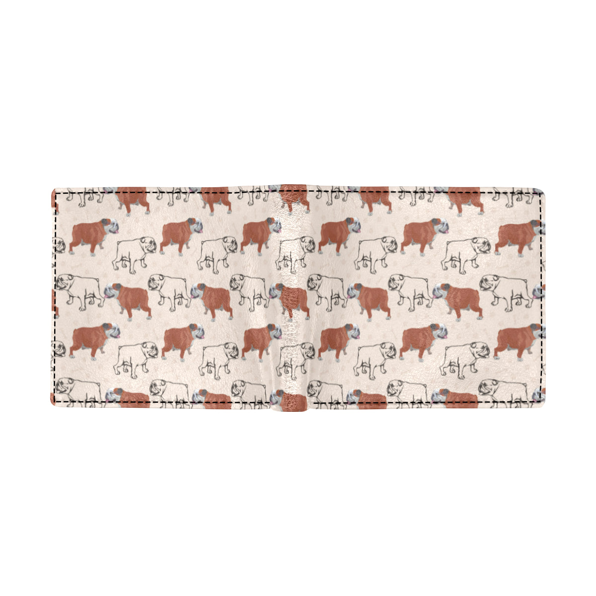 Bulldogs Pattern Print Design 04 Men's ID Card Wallet