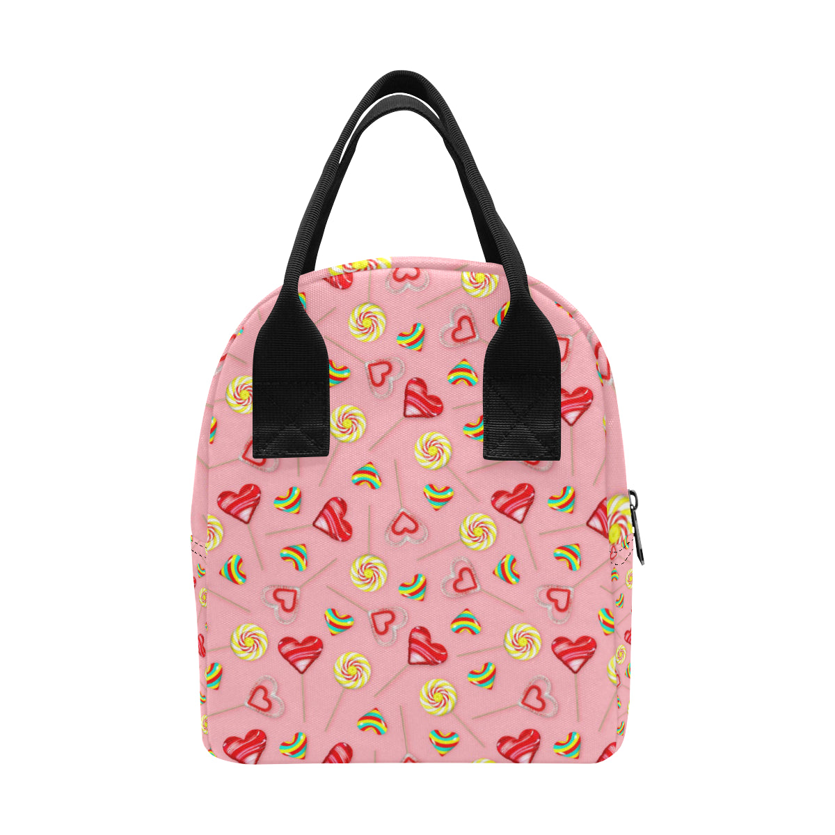 Lollipop Pattern Print Design LL05 Insulated Lunch Bag