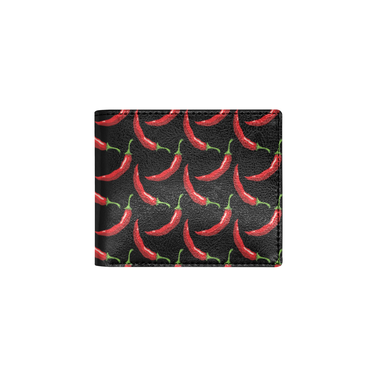 Chilli Pepper Pattern Print Design 01 Men's ID Card Wallet