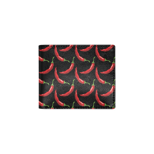 Chilli Pepper Pattern Print Design 01 Men's ID Card Wallet