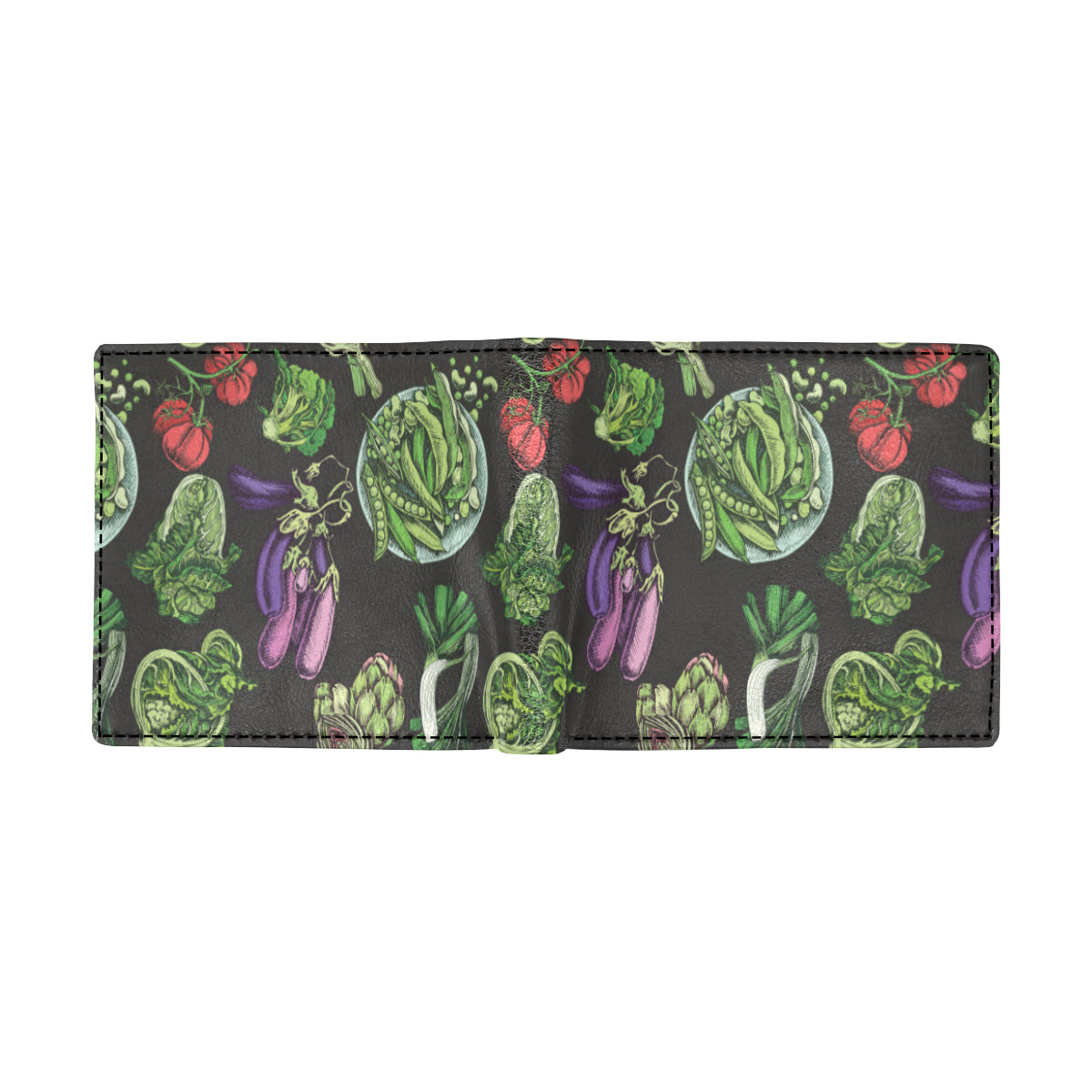 Lettuce Pattern Print Design 01 Men's ID Card Wallet