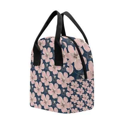 Plumeria Pattern Print Design PM018 Insulated Lunch Bag