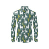 Llama Cactus Pattern Print Design 02 Men's Long Sleeve Shirt