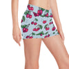 Cherry Pattern Print Design CH01 Yoga Shorts